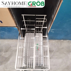 Kệ đựng gia vị GROB CS304-20B/25B/30B/35B/40B NEW inox 304, nan vuông - Hàng chính hãng GROB