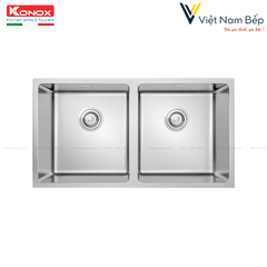 Chậu rửa bát Undermount Sink Cube 7544DU - Chính hãng KONOX
