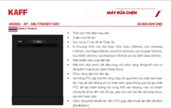 Máy rửa chén bát KAFF KF - SBL77805B17 GRC mới 2026 _ xuất xứ Thái Lan