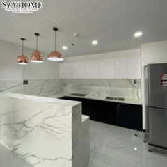Đá Marble trắng sứ vân mây