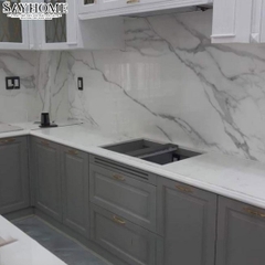 Đá Marble trắng sứ vân mây