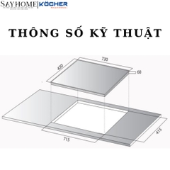 Bếp từ đôi Kocher DI 330H -  Bảo hành 3 năm