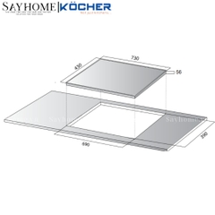Bếp từ Kocher DI-333SE -  Bảo hành 3 năm
