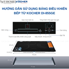 Bếp từ đôi Kocher DI 855GE -  Bảo hành 3 năm