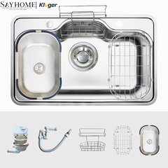 Chậu rửa chén bát 1 hố Nhật Kluger KT8050FS Basic/Plus - Hàng chính hãng