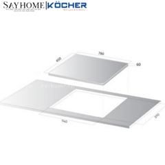 Bếp từ Kocher EI-355 -  Bảo hành 3 năm