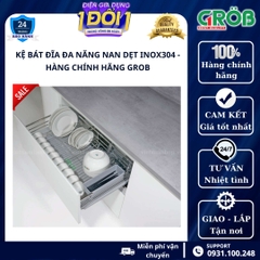 Kệ chén dĩa đa năng inox SUS304 GROB - Nan dẹt