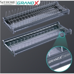 GIÁ BÁT ĐĨA CỐ ĐỊNH 2 TẦNG, INOX SUS304 GRAND X XF.60S - SAYHOME