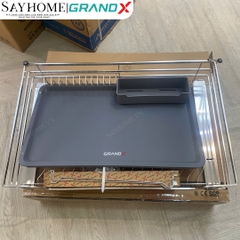Giá bát đĩa GrandX XD.60S/70S/80S/90S nan dẹt Inox Sus304 - Hàng chính hãng