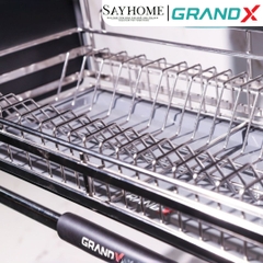 GIÁ BÁT NÂNG HẠ 2 TẦNG NAN DẸT, INOX SUS304 GRAND X XL.60S2 - sayhome