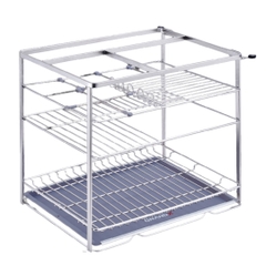 Giá đựng chai lọ gia vị Grand X XS.25S2/30S2/35S2/40S2 Inox Sus304 nan dẹt - Hàng chính hãng