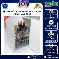 Kệ dao thớt đa năng phủ nano cao cấp GROB - Bảo hành chính hãng 15 năm