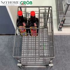Kệ đựng gia vị chai lọ GROB GP-20B/25B/30B/35B/40B đa năng phủ Nano, nan dẹt - Hàng chính hãng GROB