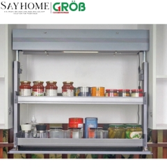 Giá nâng hạ GROB GP2-70/80/90 điện cảm ứng để gia vị inox 304 - Hàng chính hãng GROB