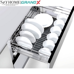 Giá bát đĩa GrandX XD.60S/70S/80S/90S nan dẹt Inox Sus304 - Hàng chính hãng