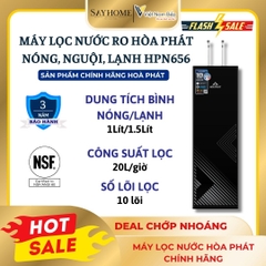 Máy lọc nước Hoà Phát HPN656 RO 10 lõi nóng-lạnh-nguội - Hàng chính hãng Hoà Phát