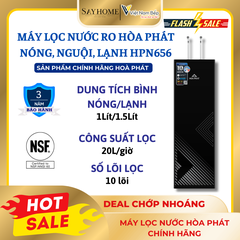 MÁY LỌC NƯỚC RO NÓNG NGUỘI LẠNH HOÀ PHÁT HPN656  SAYHOME