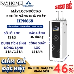 Máy lọc nước Hoà Phát HPN668 RO hút bình 8 (11 lõi) - Hàng chính hãng Hoà Phát