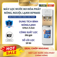 Máy lọc nước Hoà Phát HPN683  RO 10 lõi nóng-lạnh-nguội - Hàng chính hãng Hoà Phát