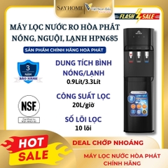 Máy lọc nước Hoà Phát HPN685 RO 10 lõi nóng-lạnh-nguội - Hàng chính hãng Hoà Phát
