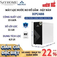Máy lọc nước Hoà Phát HPU488 RO để gầm và đặt bàn Hoà Phát 11 lõi - Chính hãng