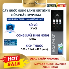 Cây nước nóng lạnh hút bình Hòa Phát HWP BS1A - Bảo hành 24 tháng