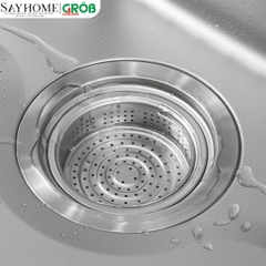 Chậu rửa bát GROB JP304-7848S, JP304-8248S 1 hố kiểu dáng Nhật Bản - Hàng chính hãng