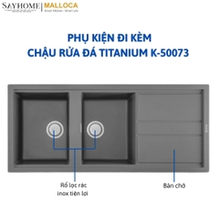 Chậu rửa đá 2 ngăn Malloca TITANIUM K-50073 tại thành phố Hồ Chí Minh