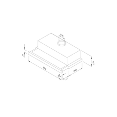 Máy hút mùi âm tủ Malloca K1509