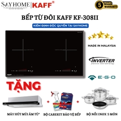 Bếp từ đôi KAFF KF-308II - Bảo hành chính hãng 5 năm tại nhà