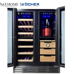 Tủ bảo quản tích hợp CIGAR và rượu vang KOCHER KCWEU-3338 - Hàng chính hãng