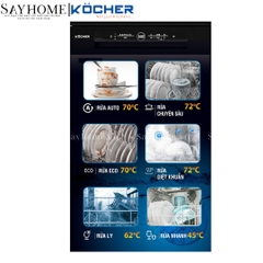 Máy rửa bát Kocher KDEU-8828BL Series 7 - Bảo hành 3 năm