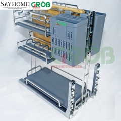 KỆ ĐỰNG DAO THỚT, CHAI LỌ ĐA NĂNG INOX 304 - NAN OVAL GROB C1.OV.30, C1.OV.35, C1.OV.40, C1.OV.45 tại thành phố Hồ Chí Minh
