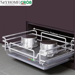 Giá đựng xoong nồi GROB C1O304.093.60/70/75/80/90 đa năng inox 304 GROB - Mix Oval - Hàng chính hãng