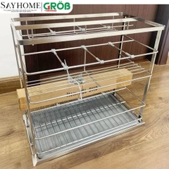 Kệ gia vị GROB GC304- 20B, GC304- 25B, GC304- 30B, GC304- 35B, GC304- 40B đa năng inox SUS304, nan dẹt tại thành phố Hồ Chí Minh