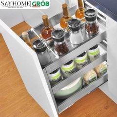Kệ gia vị GROB GH- 20B/25B/30B/35B/40B đa năng inox hộp - Hàng chính hãng GROB