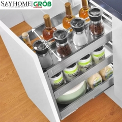 Kệ gia vị GROB GH- 20B/25B/30B/35B/40B đa năng inox hộp - Hàng chính hãng GROB