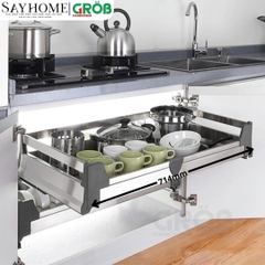 Kệ xoong nồi GROB GH- 60A/70A/75A/80A/90 đa năng inox hộp - Hàng chính hãng GROB
