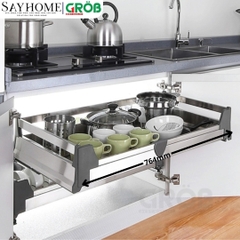 Kệ xoong nồi GROB GH- 60A/70A/75A/80A/90 đa năng inox hộp - Hàng chính hãng GROB
