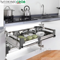 Kệ xoong nồi GROB GH- 60A/70A/75A/80A/90 đa năng inox hộp - Hàng chính hãng GROB