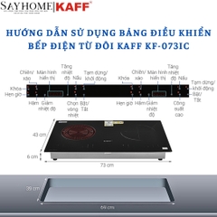 Bếp điện từ đôi kết hợp KAFF KF-073IC - Bảo hành chính hãng 5 năm