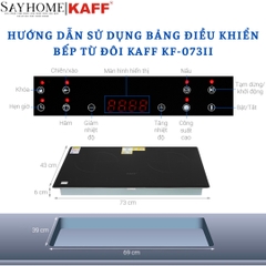 Bếp từ đôi KAFF KF-073II - Bảo hành chính hãng 5 năm