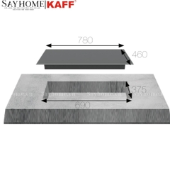 Bếp gas KAFF KF-321 3 vùng nấu - Hàng chính hãng KAFF