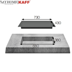 Bếp từ đôi KAFF KF-3850SL cao cấp  - Bảo hành chính hãng 7 năm