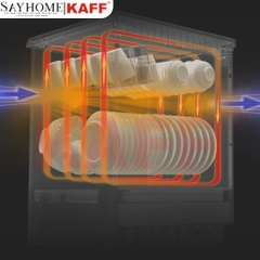 Máy rửa chén bát KAFF KF- BISMS8 Plus âm tủ - Bảo hành chính hãng