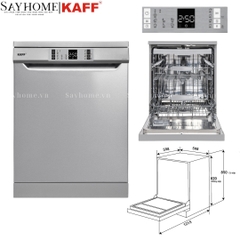 Máy rửa chén KAFF KF-CARYA1FXS - Hàng chính hãng