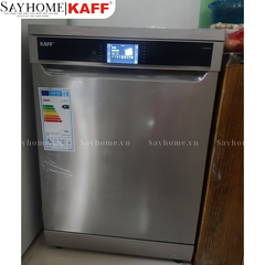 Máy rửa chén bát KAFF KF-D65ERIS bán âm, độc lập 15 bộ đồ ăn Châu Âu - Bảo hành chính hãng 5 năm