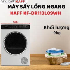 Máy sấy KAFF KF- DR1134L09WH cửa trước lồng ngang - Bảo hành chính hãng 5 năm