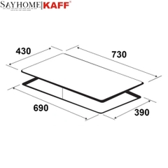 Bếp hồng ngoại đôi KAFF KF-FL101CC - Bảo hành chính hãng 5 năm