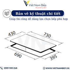 Bếp từ kết hợp bếp ga KAFF KF-088IG - Bảo hành chính hãng 5 năm